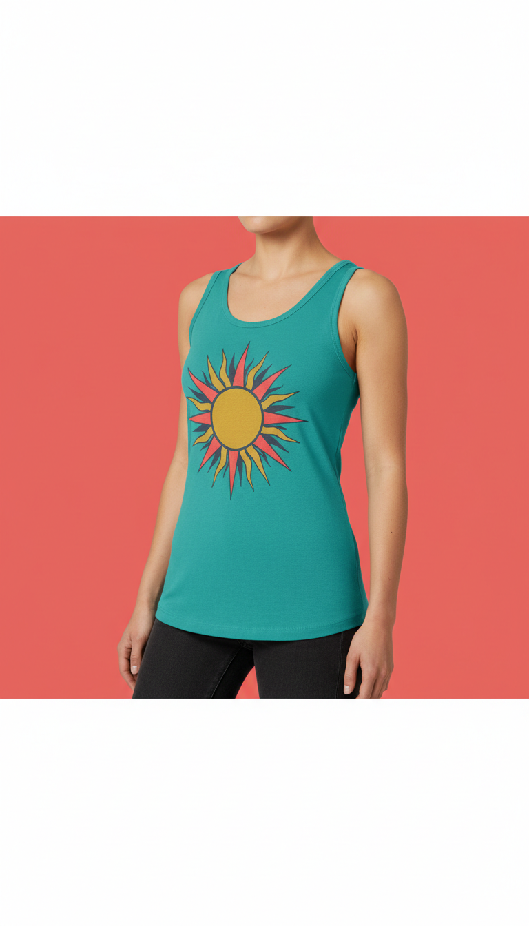 Sun Motif Tank Top