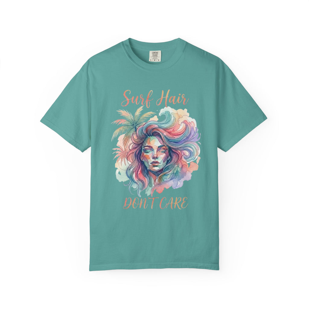 Surf Hair Don’t Care Watercolor T-Shirt