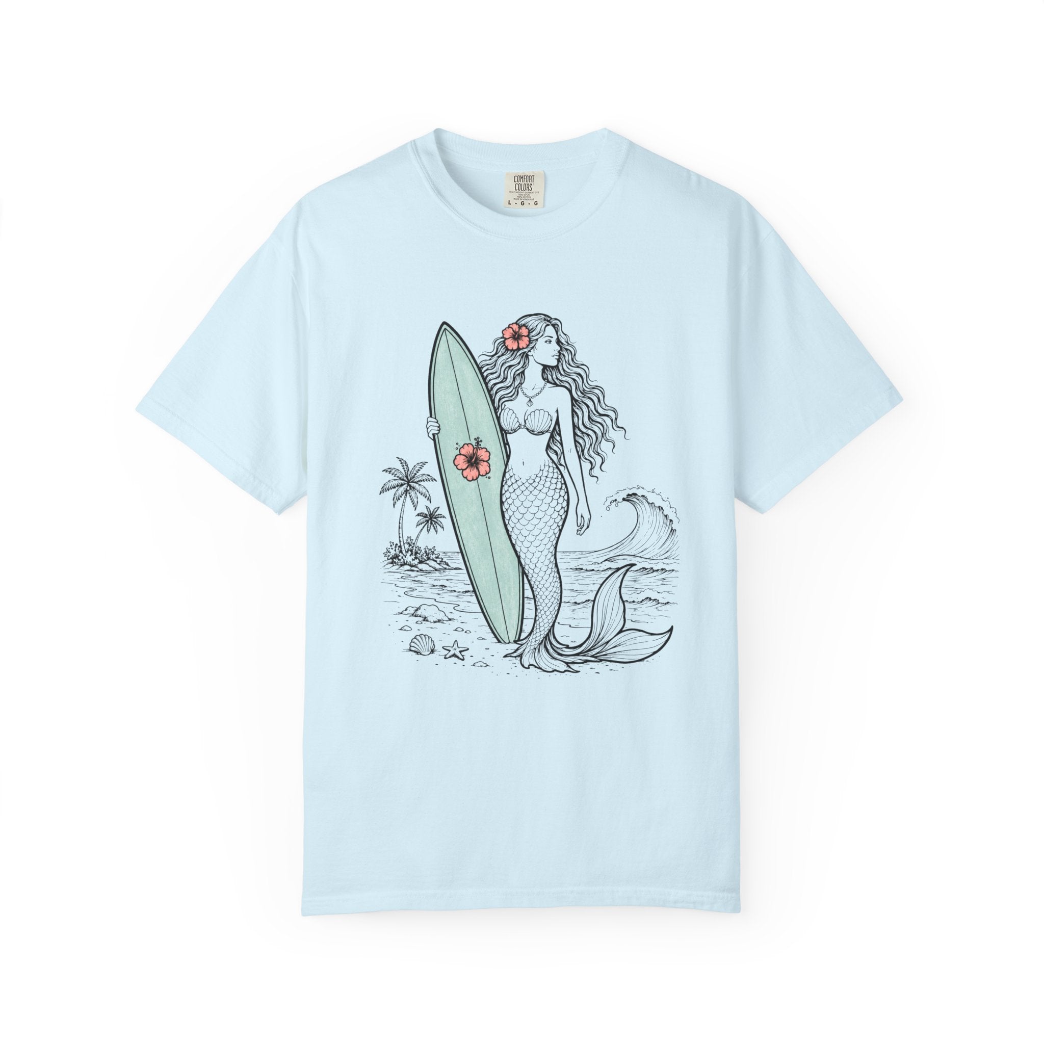 Mermaid & Her Board T-Shirt