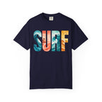 Surf Ocean Wave Text T-Shirt