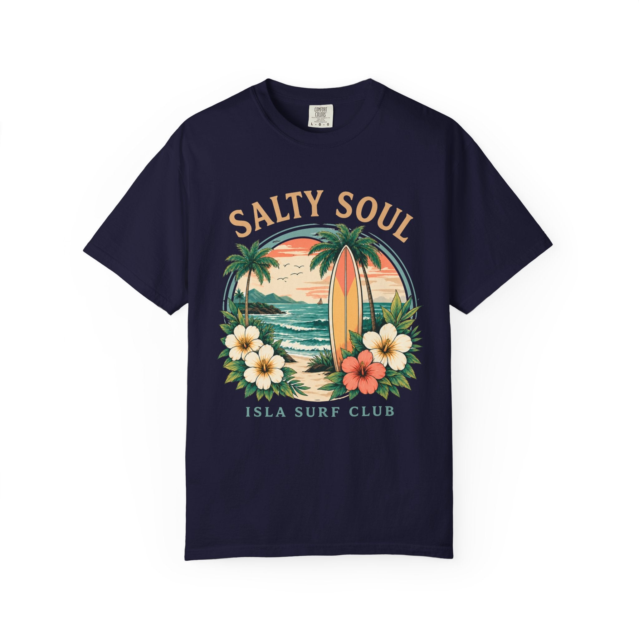 Salty Soul Sunset Isla Surf Club T-Shirt