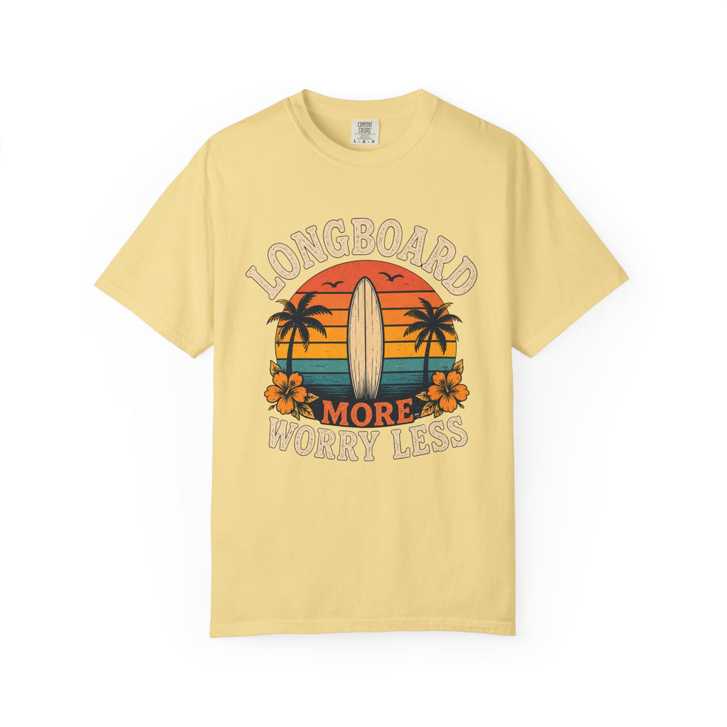 Longboard More Worry Less Retro T-Shirt