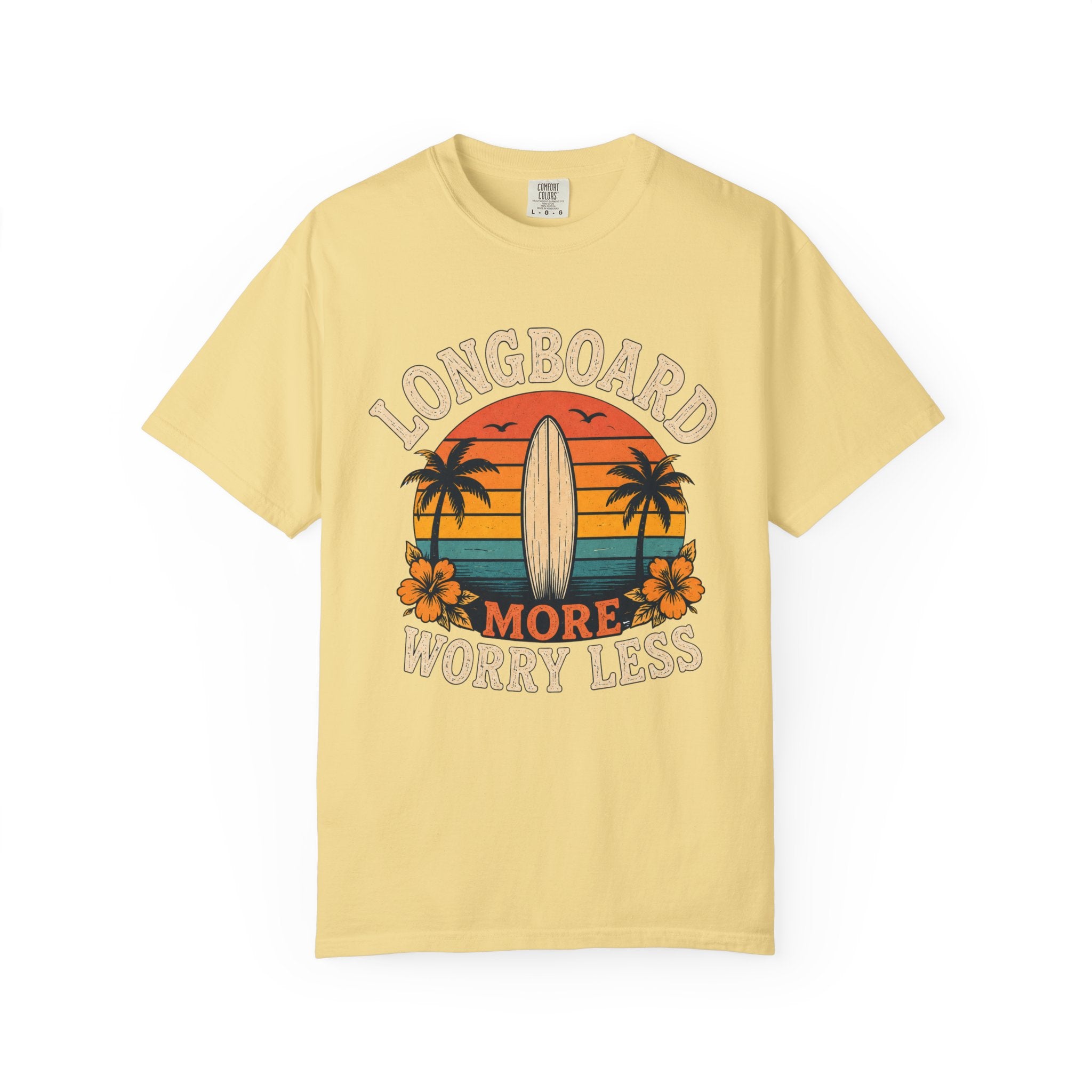 Longboard More Worry Less Retro T-Shirt