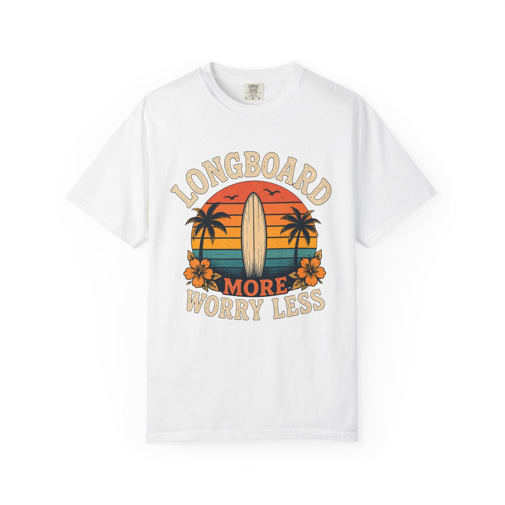Longboard More Worry Less Retro T-Shirt