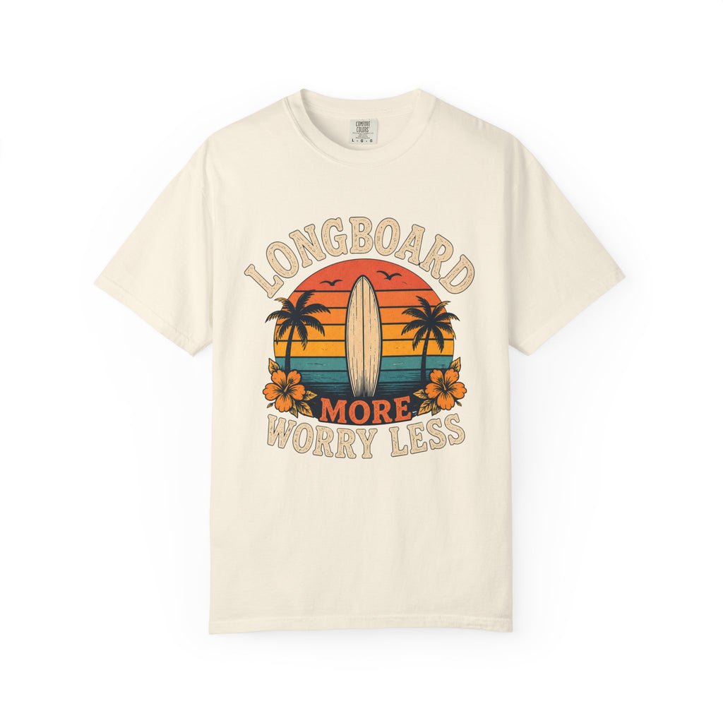 Longboard More Worry Less Retro T-Shirt