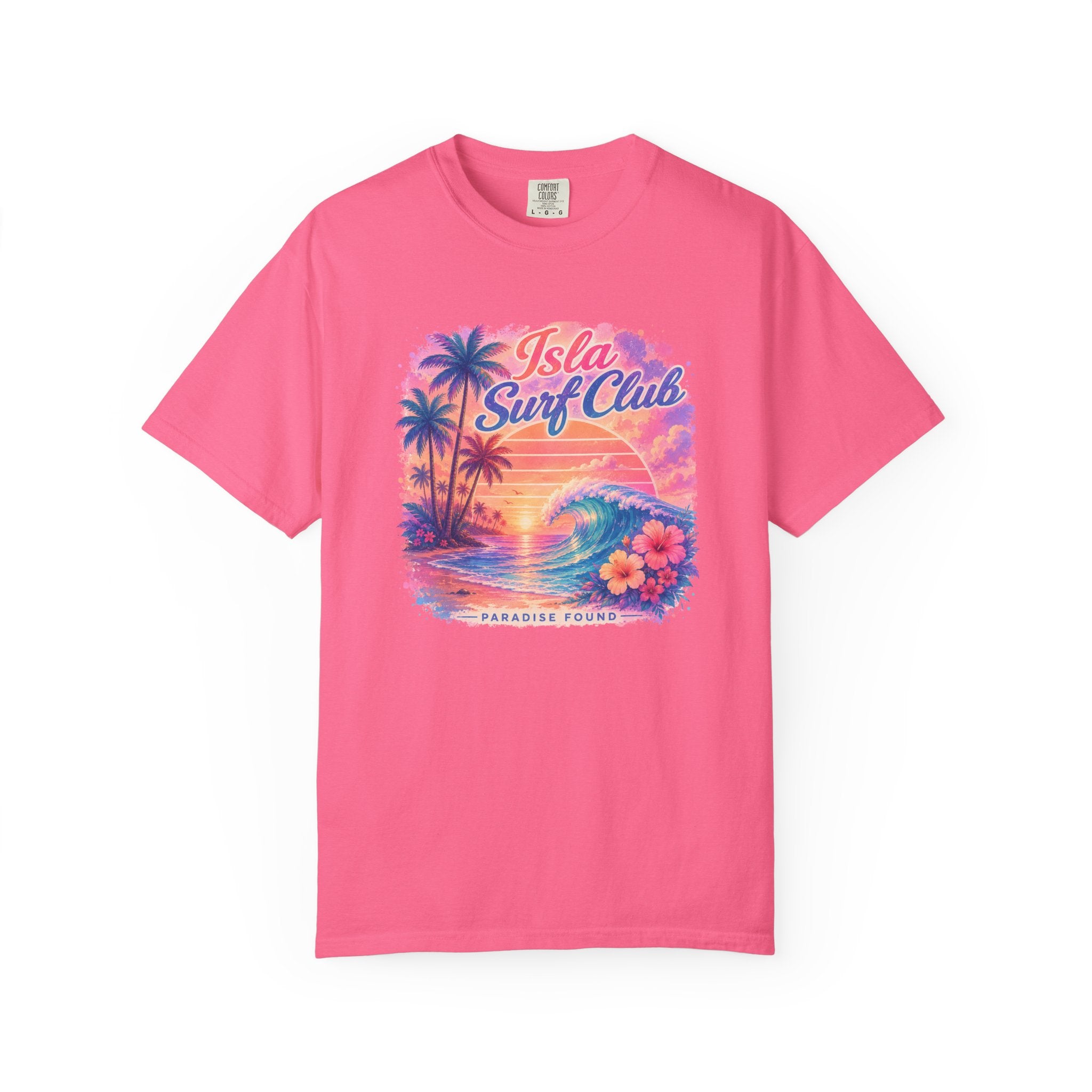 Isla Surf Club Magenta Sunset T‑Shirt
