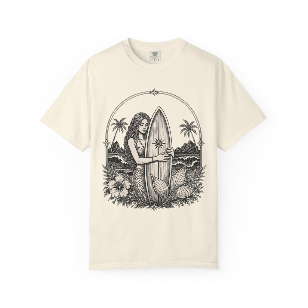 Mermaid Loves Her Surfboard T-Shirt