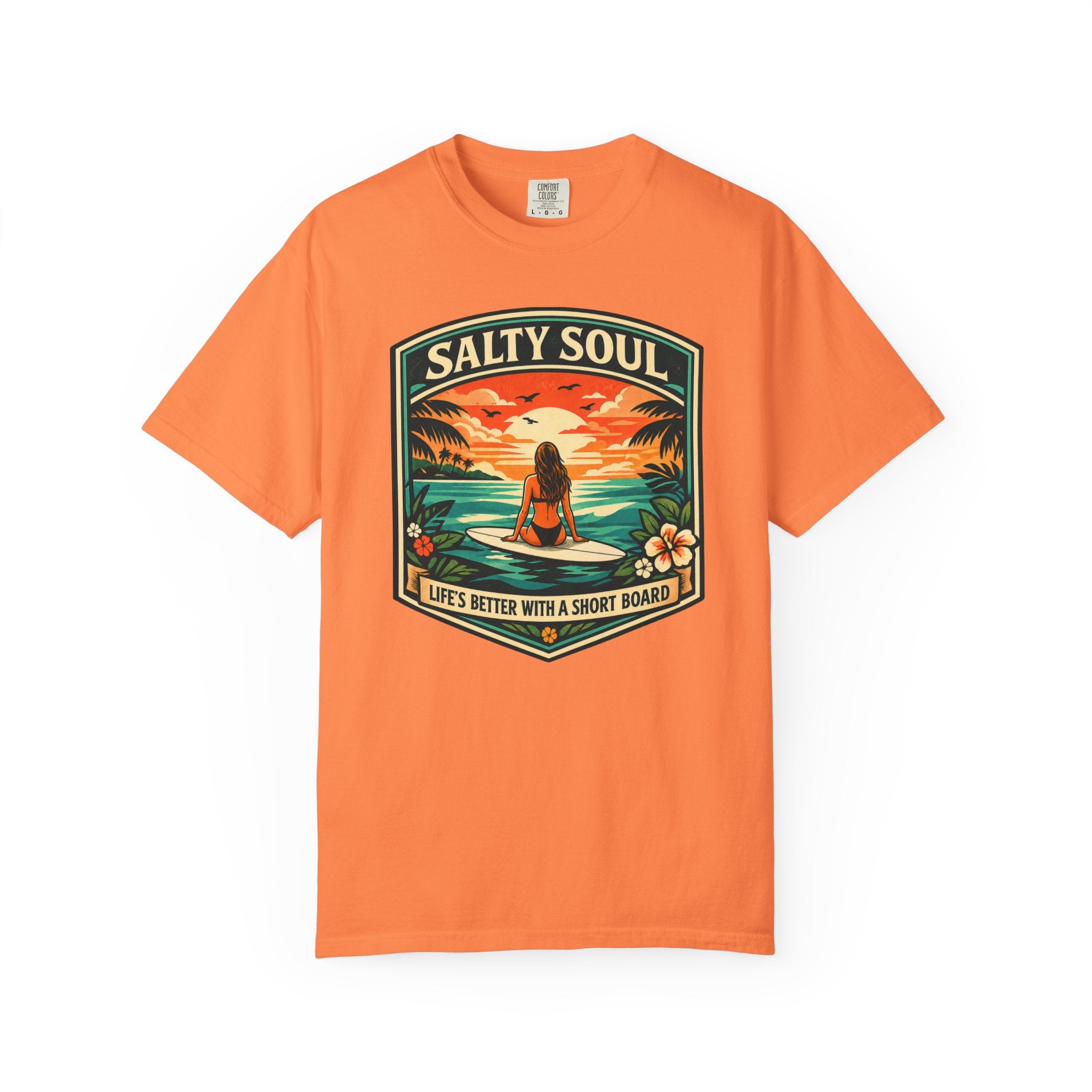 Salty Soul - Life's Better With a Shortboard T-Shirt