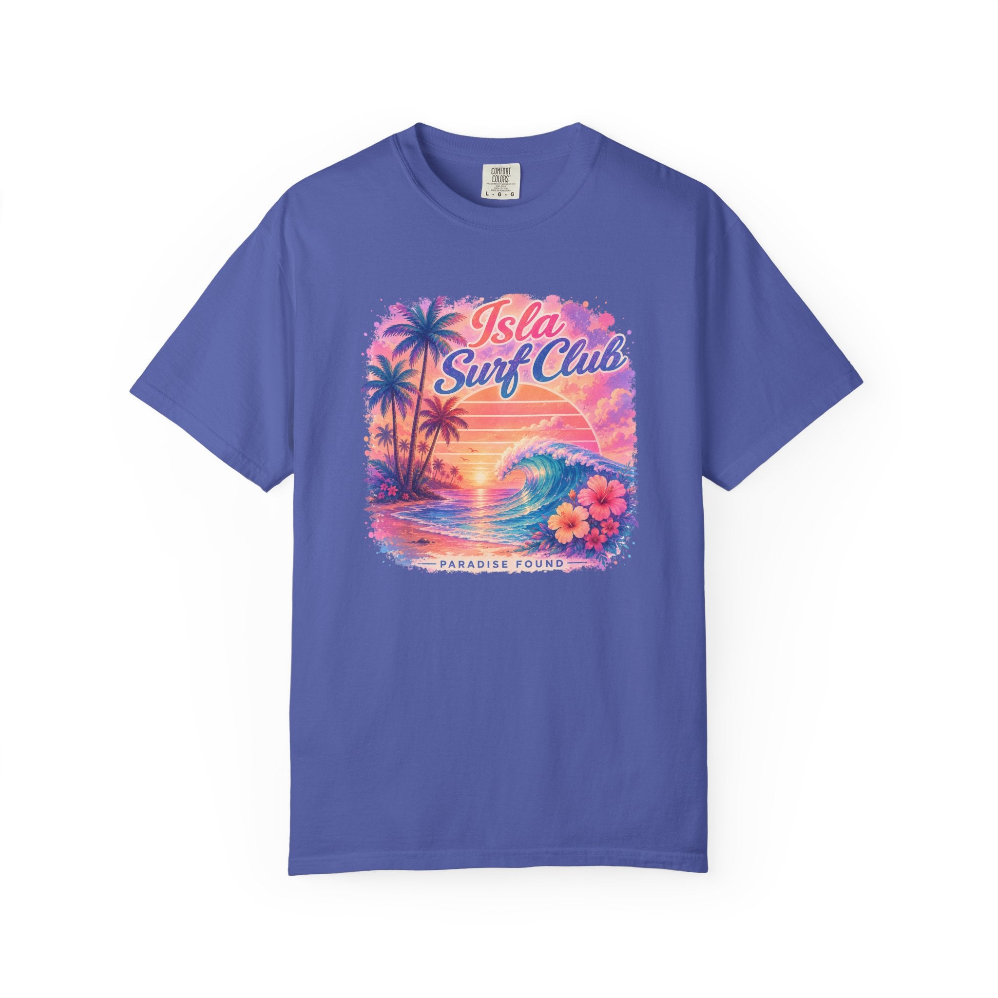 Isla Surf Club Magenta Sunset T‑Shirt