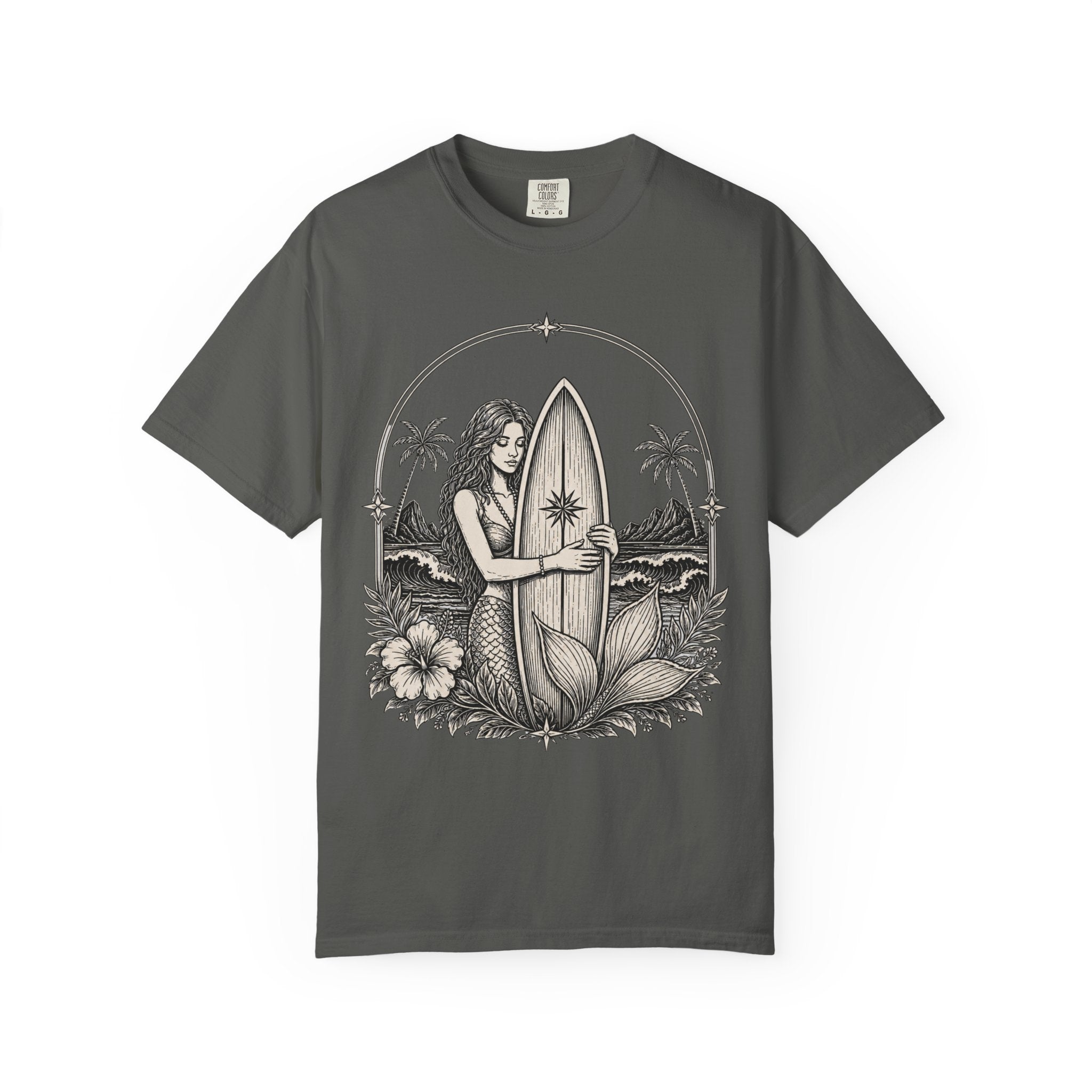 Mermaid Loves Her Surfboard T-Shirt