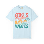 Girls Just Wanna Have Waves Groovy T-Shirt