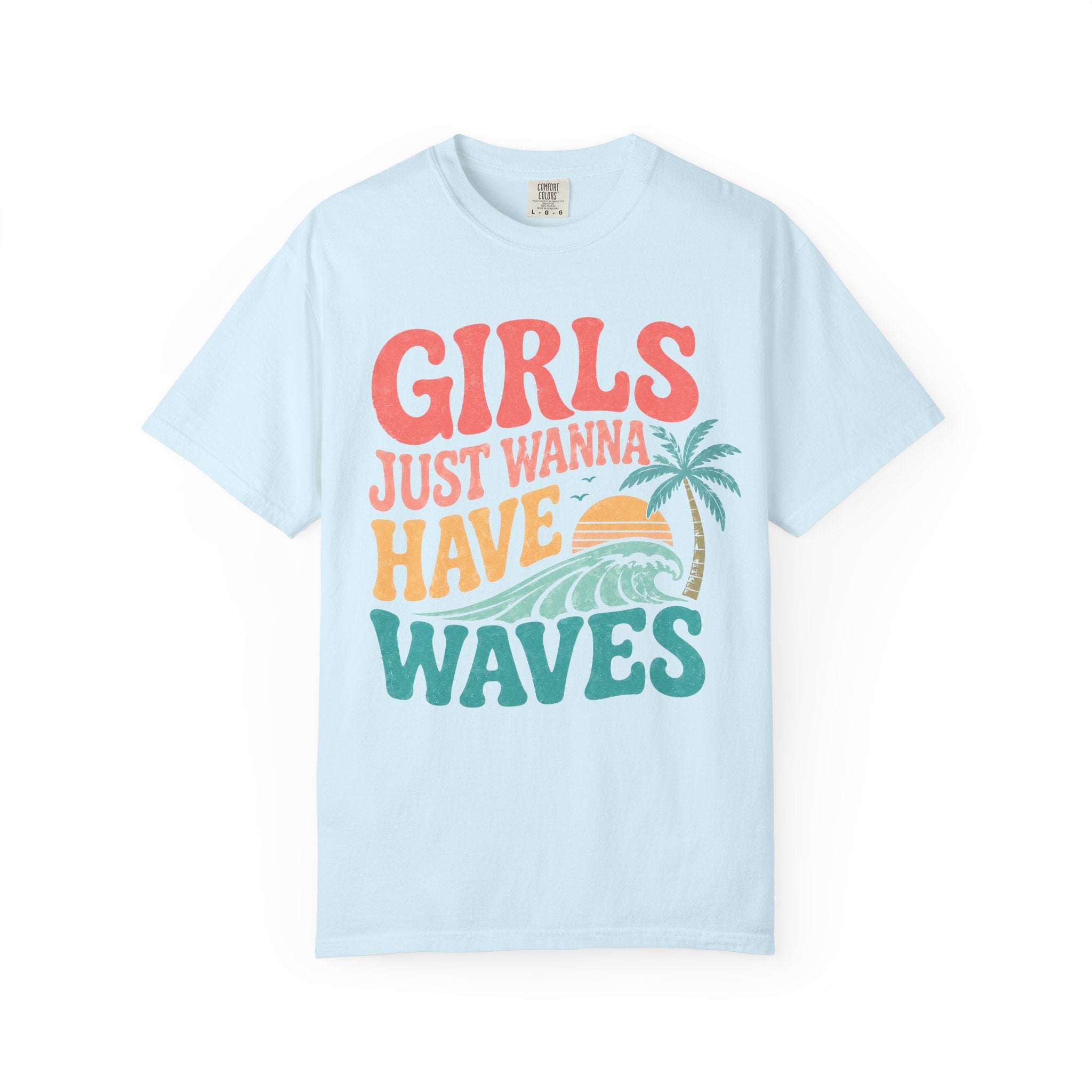 Girls Just Wanna Have Waves Groovy T-Shirt