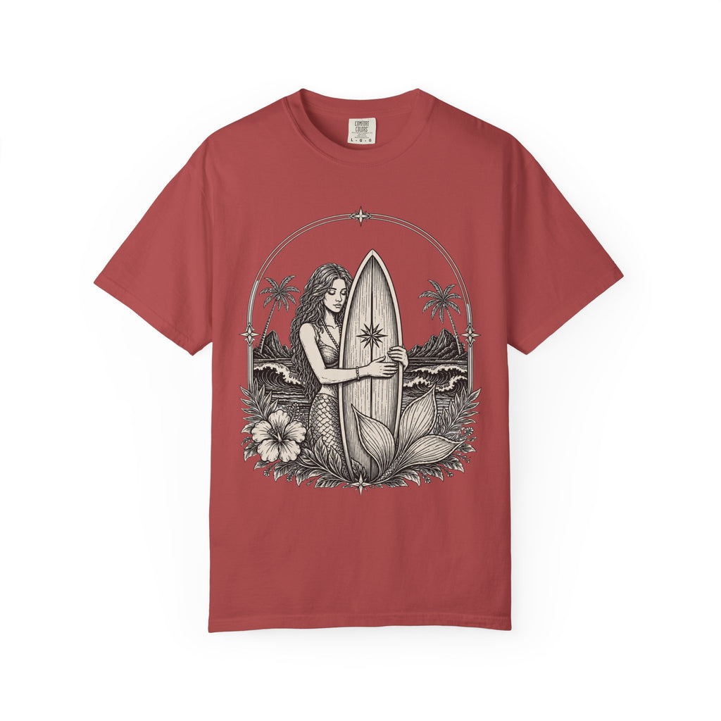 Mermaid Loves Her Surfboard T-Shirt
