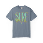 "Surf" T‑Shirt — Retro Green & Gold
