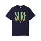 "Surf" T‑Shirt — Retro Green & Gold