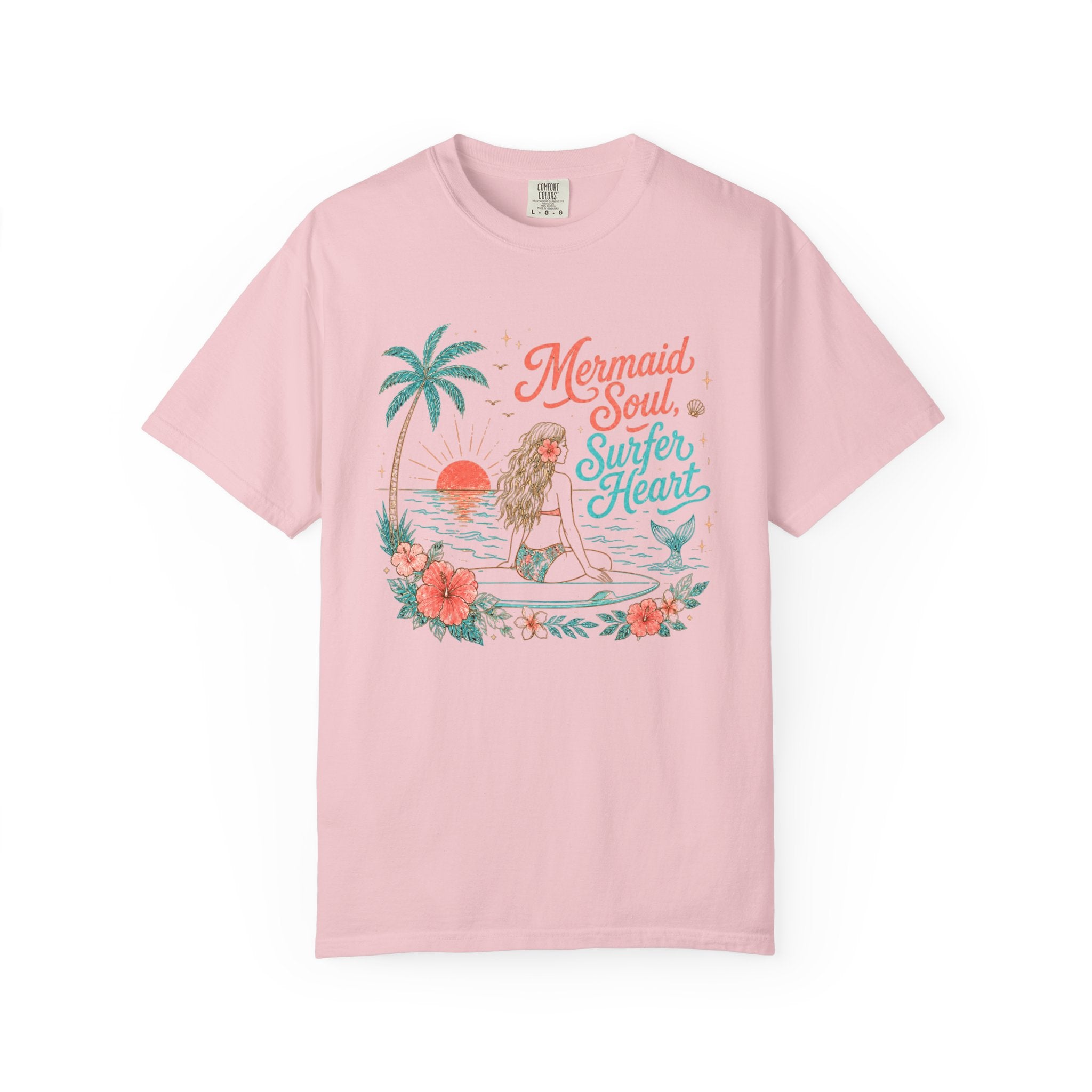 Mermaid Soul Surfer Heart T-Shirt