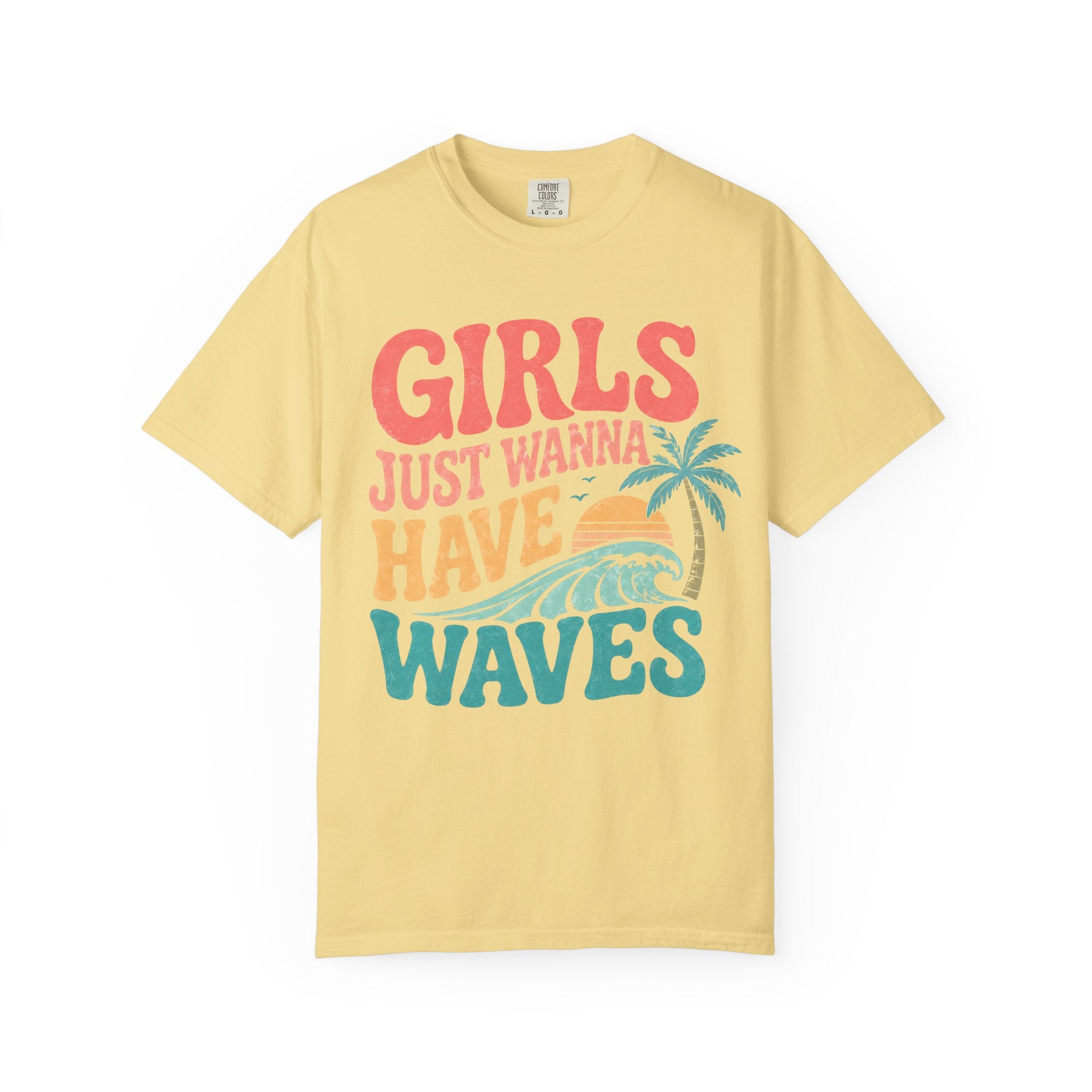 Girls Just Wanna Have Waves Groovy T-Shirt