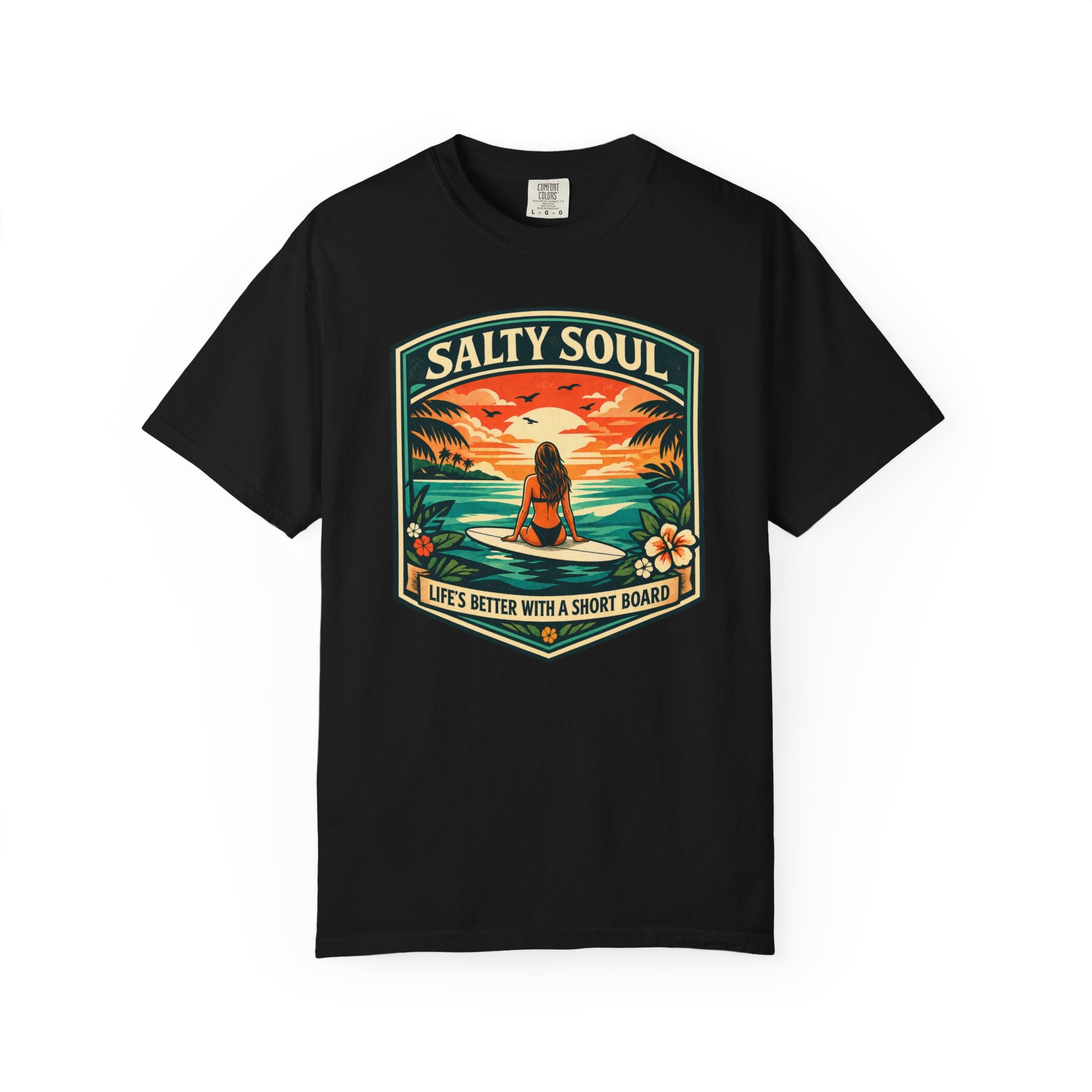Salty Soul - Life's Better With a Shortboard T-Shirt