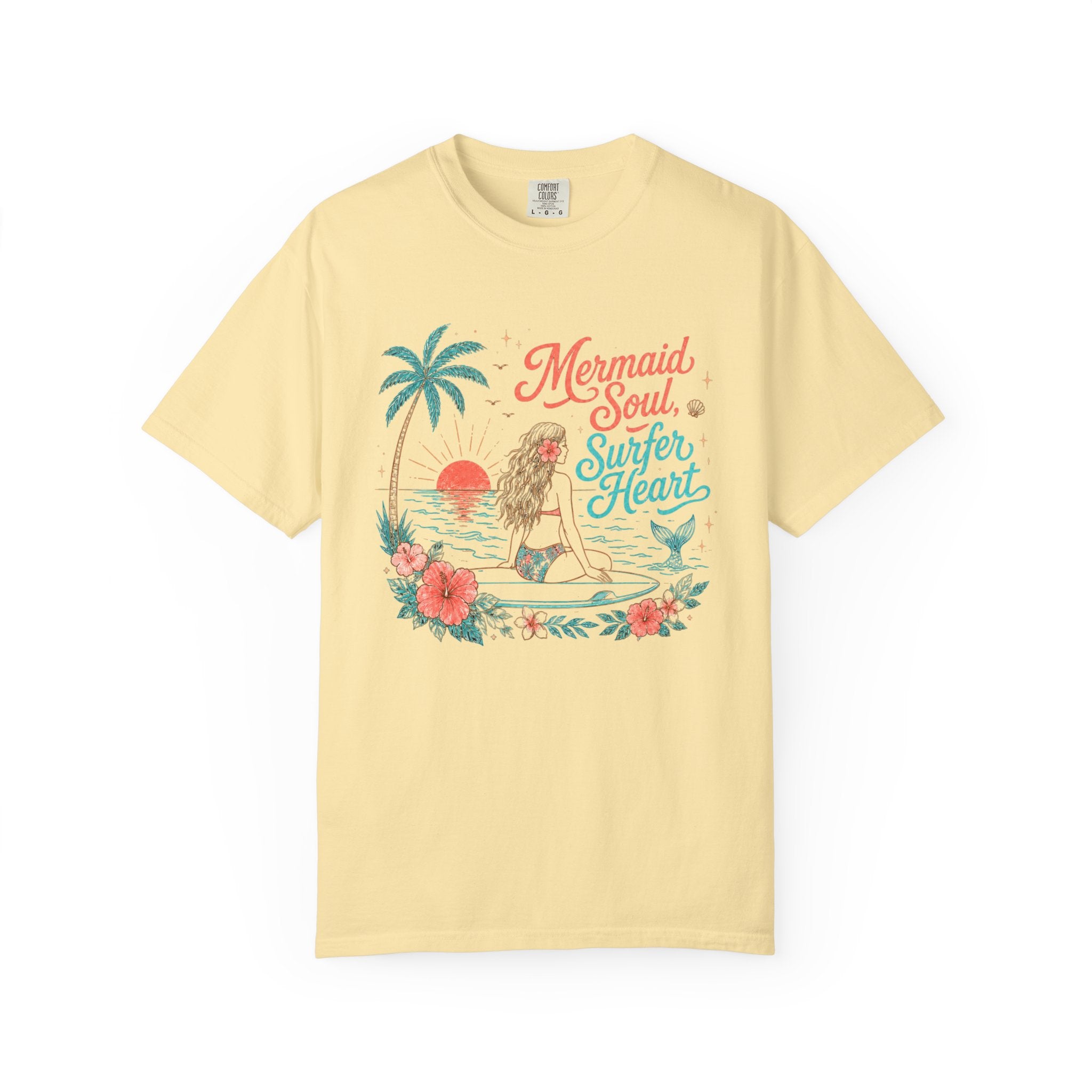 Mermaid Soul Surfer Heart T-Shirt