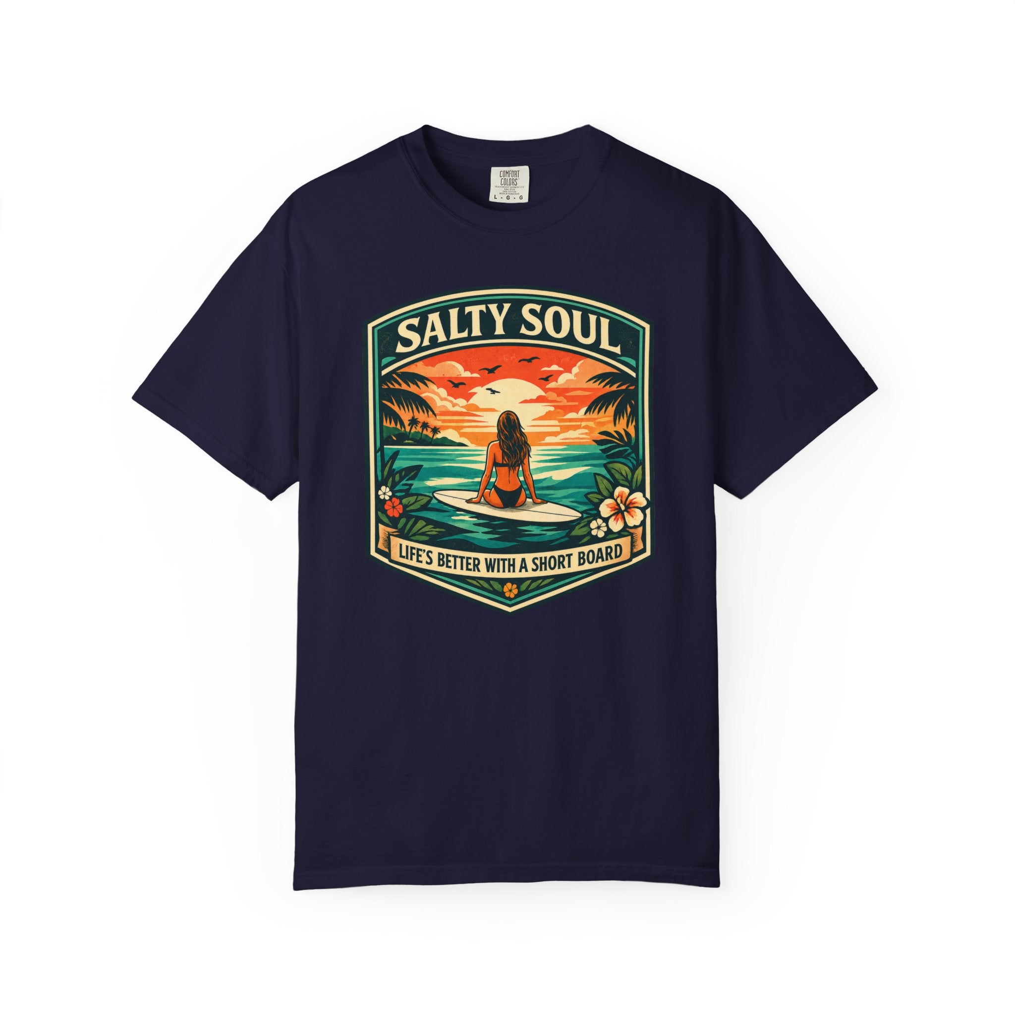 Salty Soul - Life's Better With a Shortboard T-Shirt