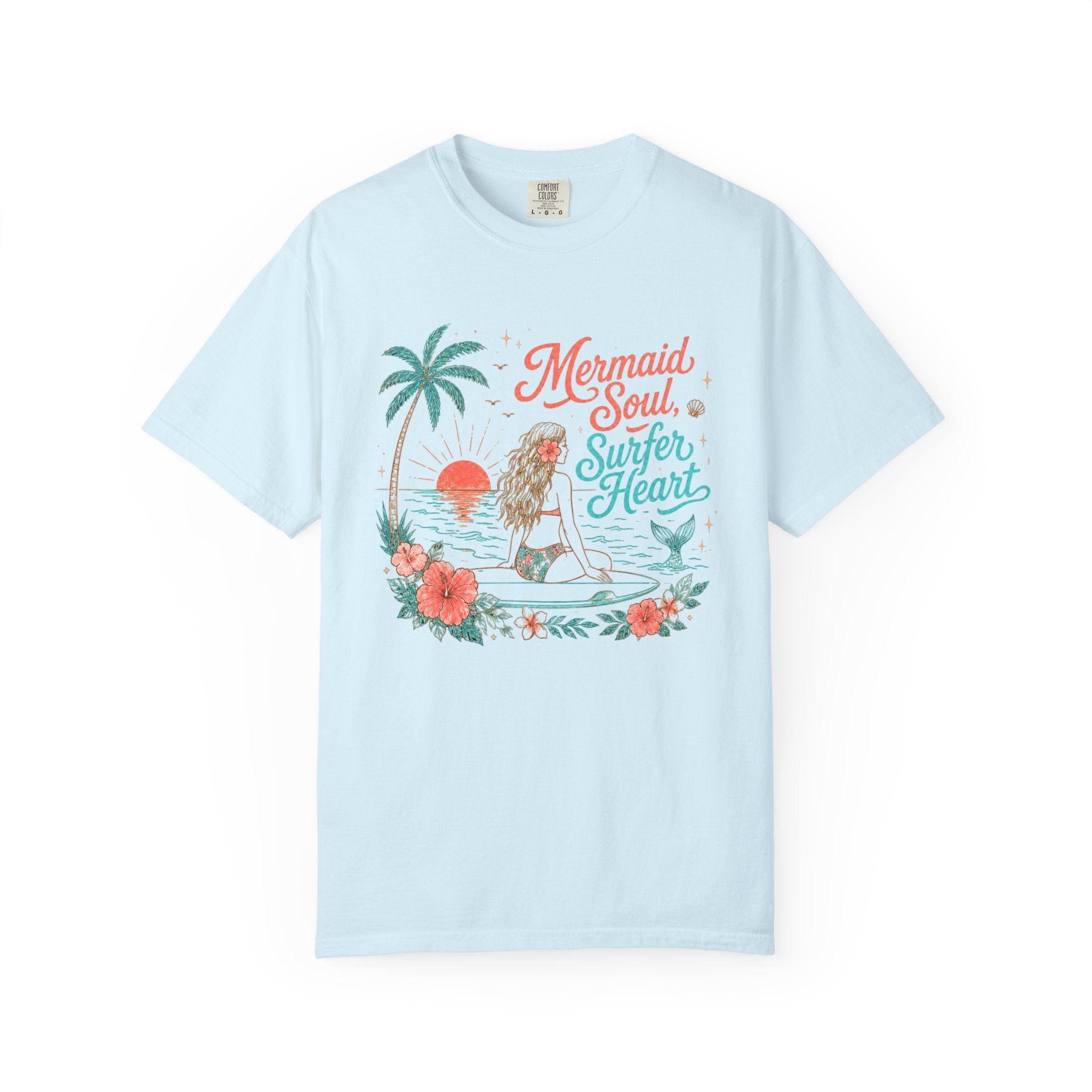 Mermaid Soul Surfer Heart T-Shirt