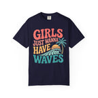 Girls Just Wanna Have Waves Groovy T-Shirt
