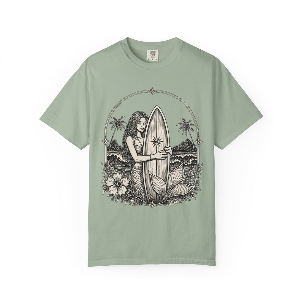 Mermaid Loves Her Surfboard T-Shirt