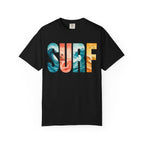 Surf Ocean Wave Text T-Shirt