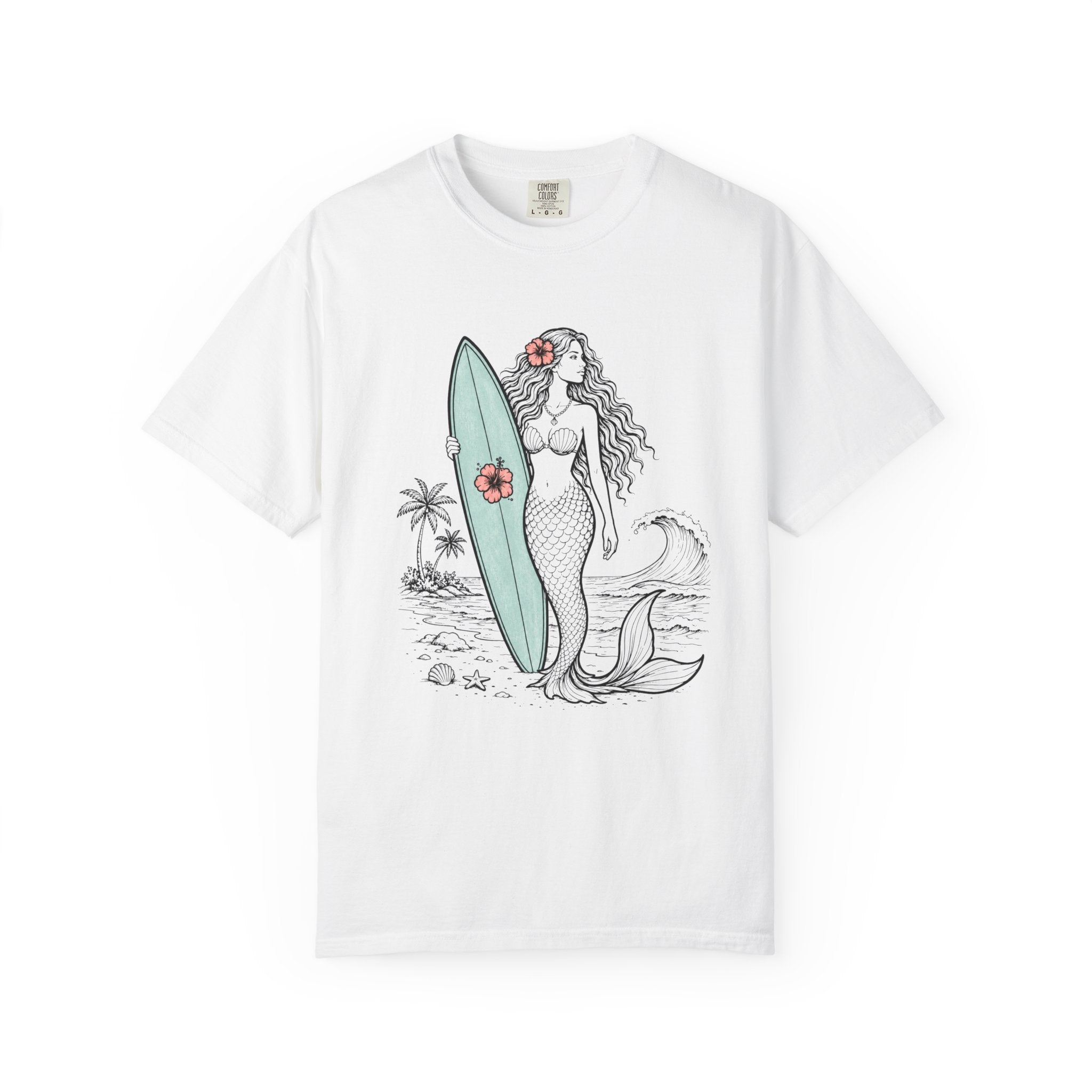 Mermaid & Her Board T-Shirt