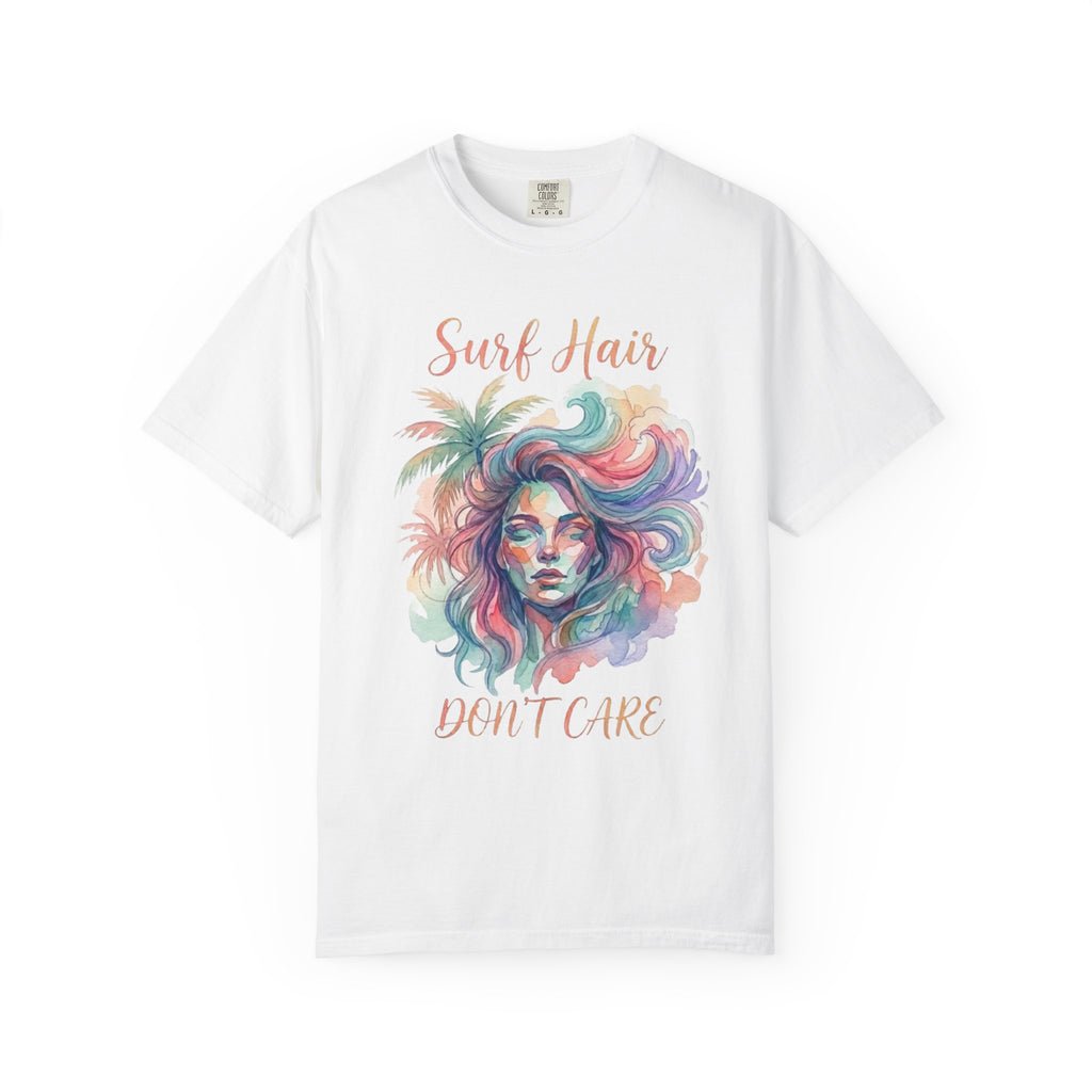 Surf Hair Don’t Care Watercolor T-Shirt