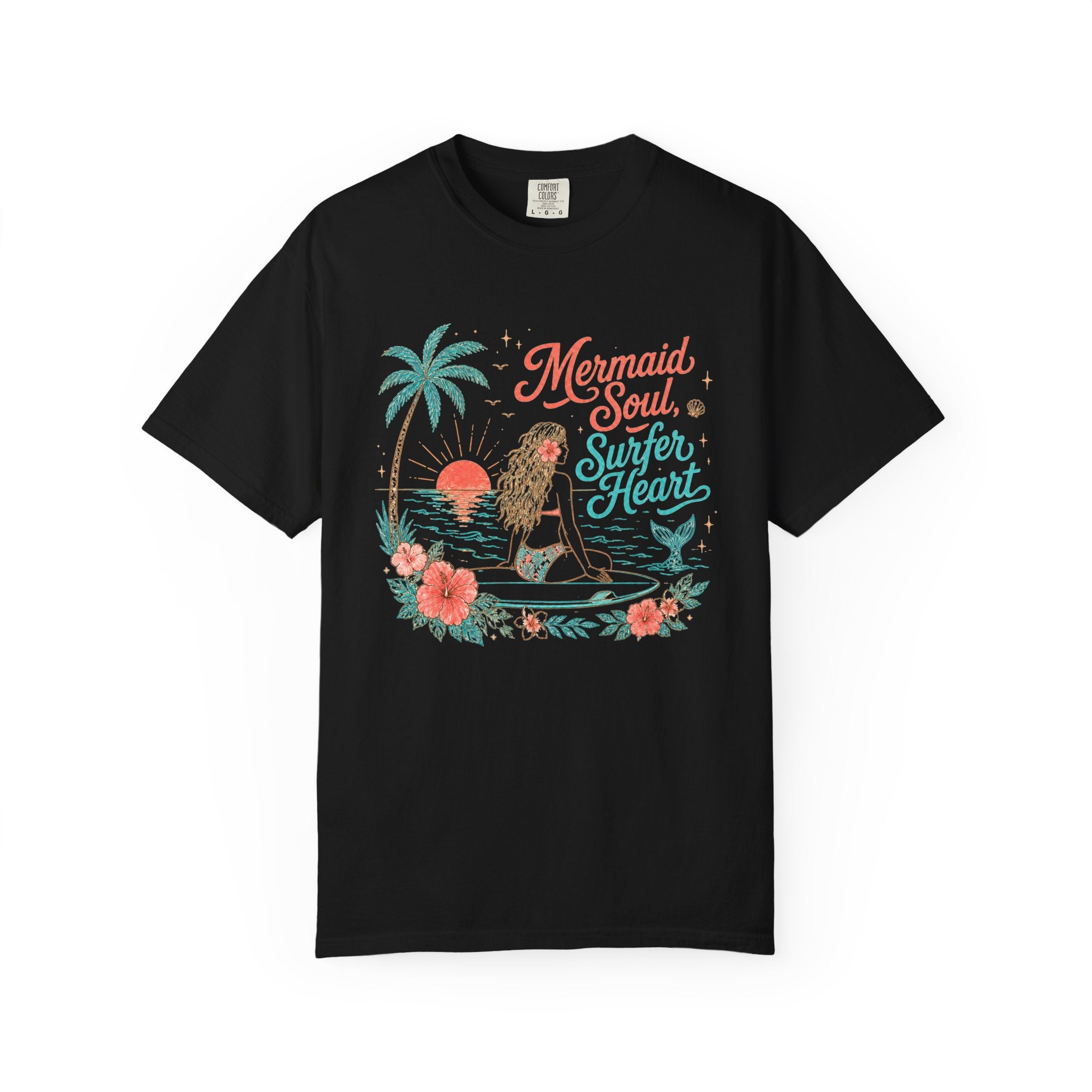 Mermaid Soul Surfer Heart T-Shirt