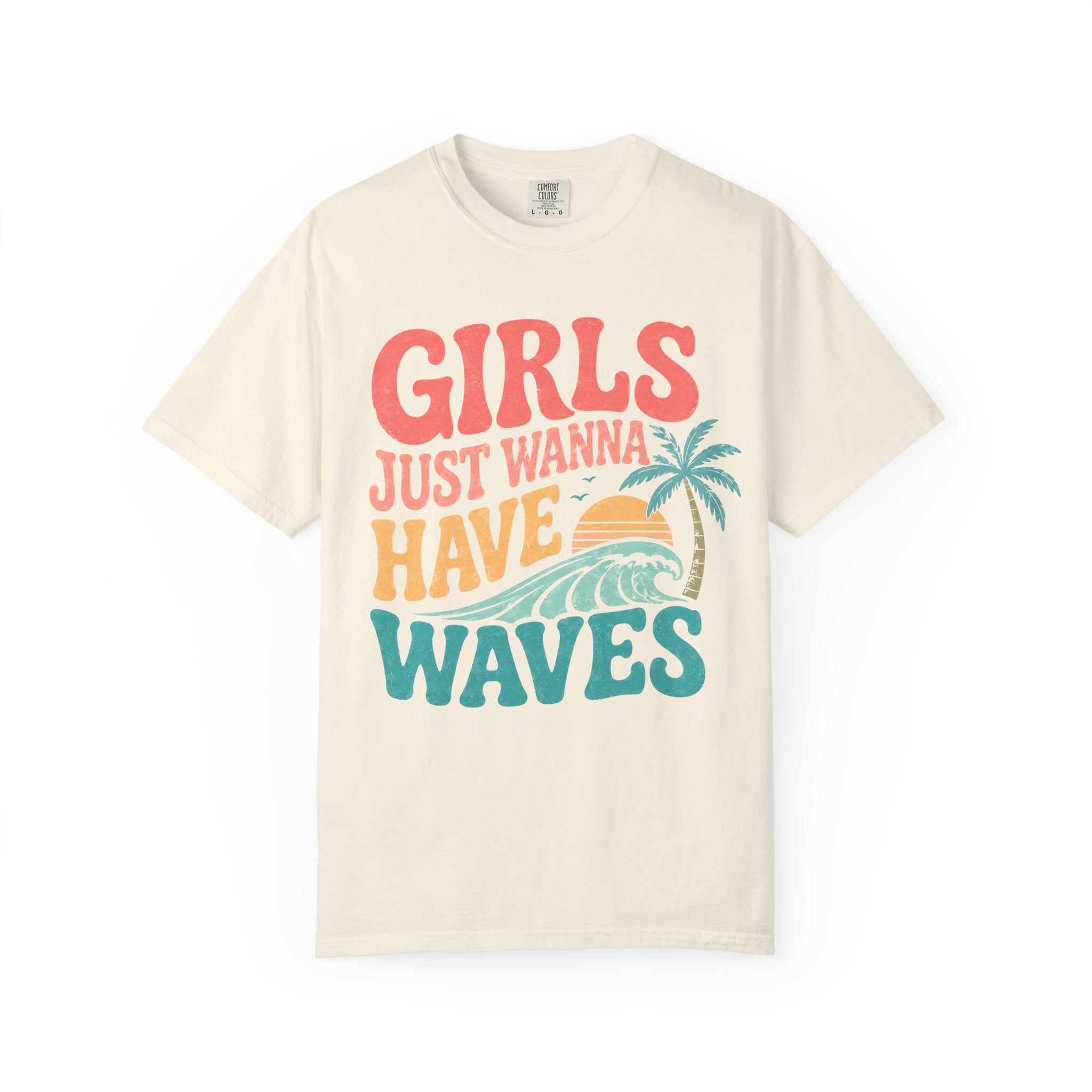 Girls Just Wanna Have Waves Groovy T-Shirt
