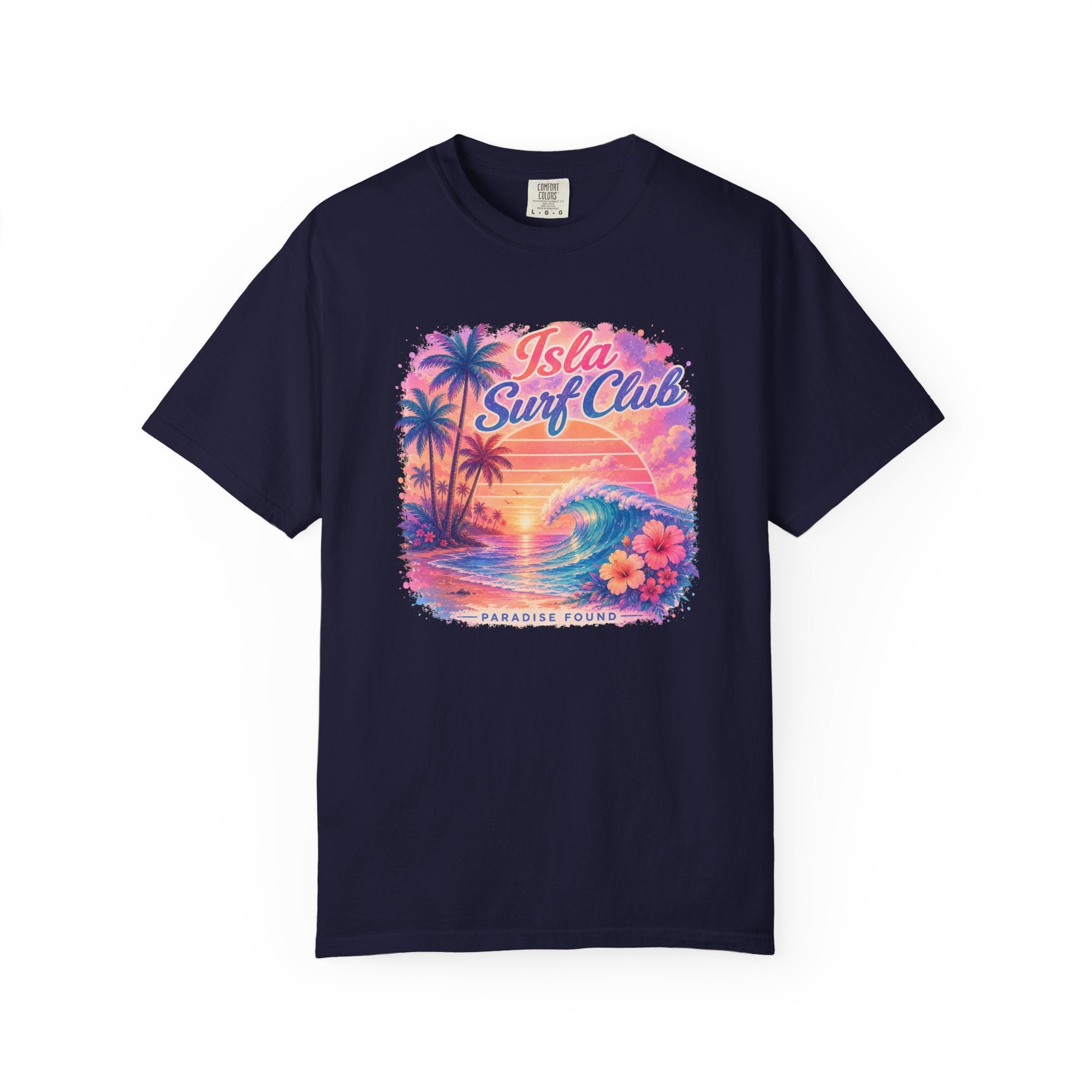 Isla Surf Club Magenta Sunset T‑Shirt