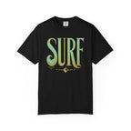 "Surf" T‑Shirt — Retro Green & Gold