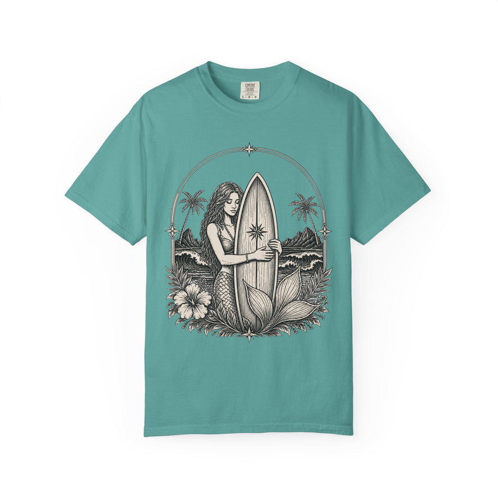 Mermaid Loves Her Surfboard T-Shirt