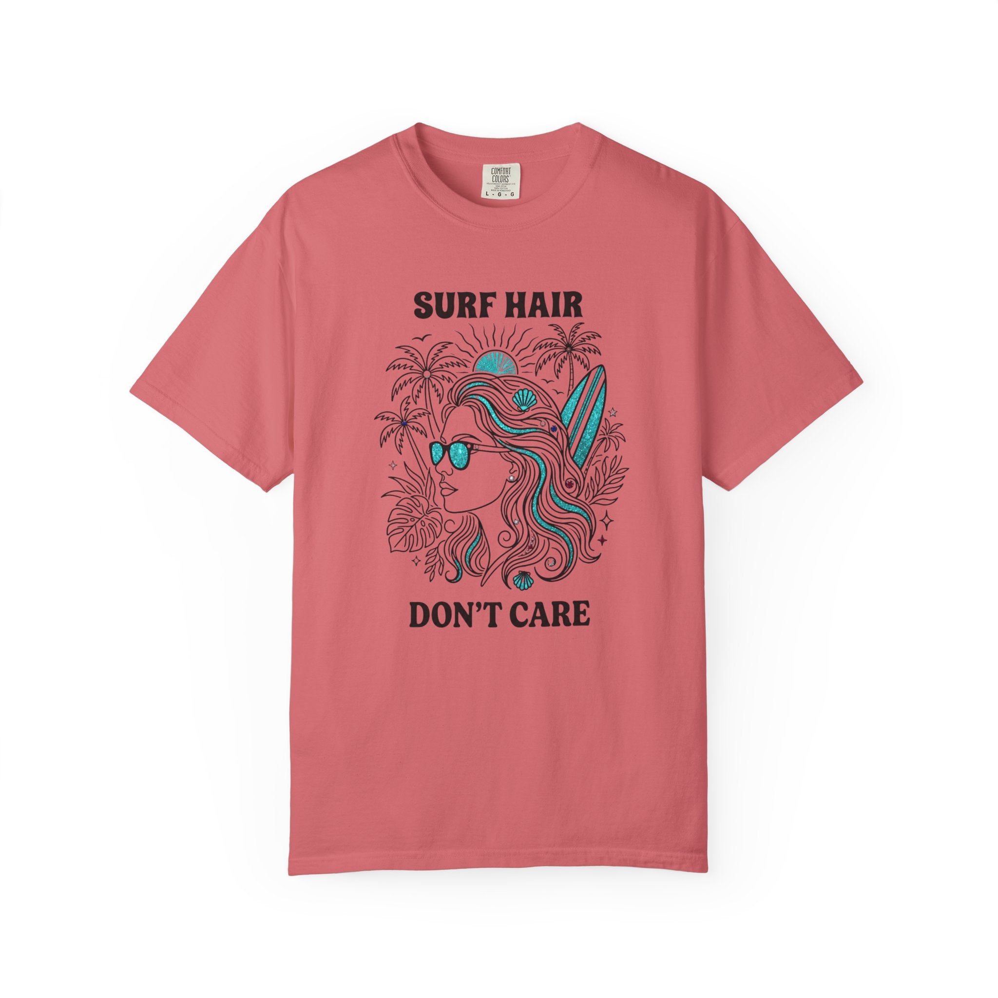 Surf Hair Don't Care Sparkly T-Shirt