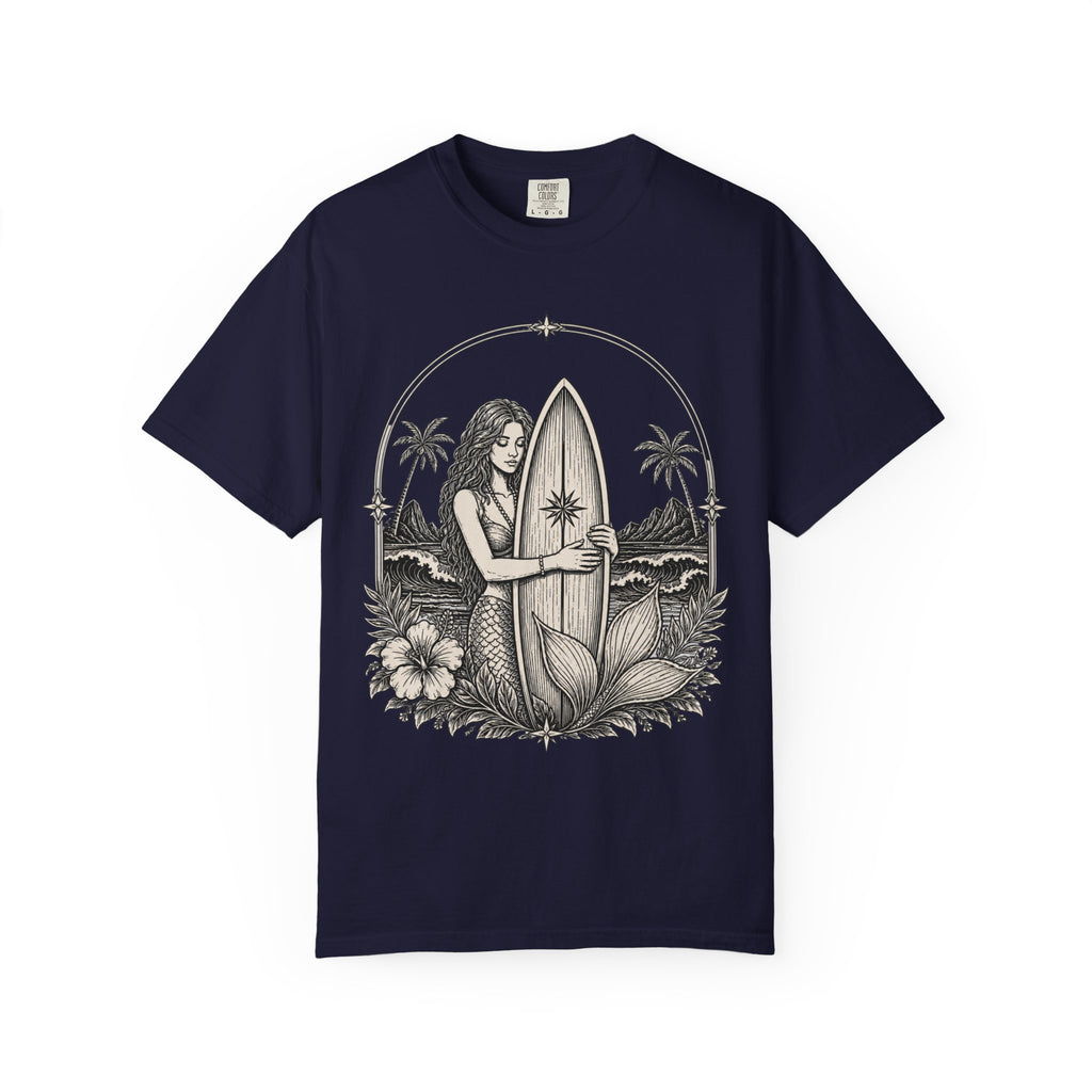 Mermaid Loves Her Surfboard T-Shirt