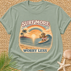 Surf More Worry Less Surf Monkey T-Shirt