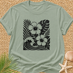 Tropical Wave Collage T-Shirt