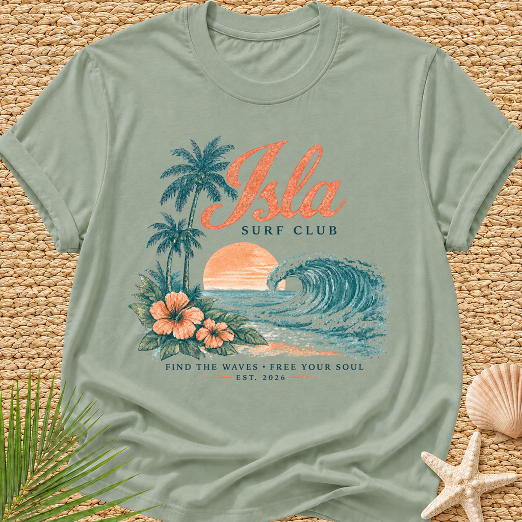 Isla Surf Club (find the waves * free your soul) T-Shirt