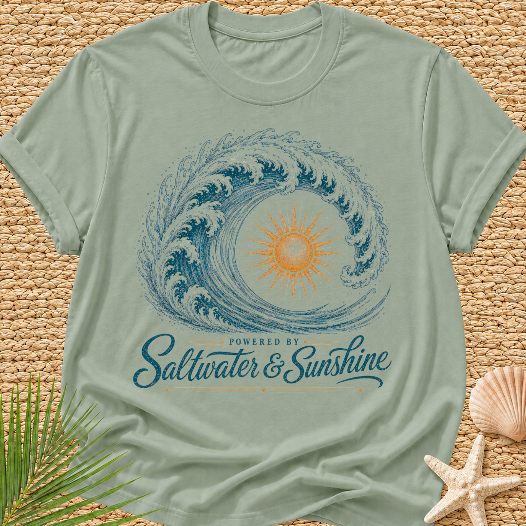 Powered By Saltwater & Sunshine T-Shirt
