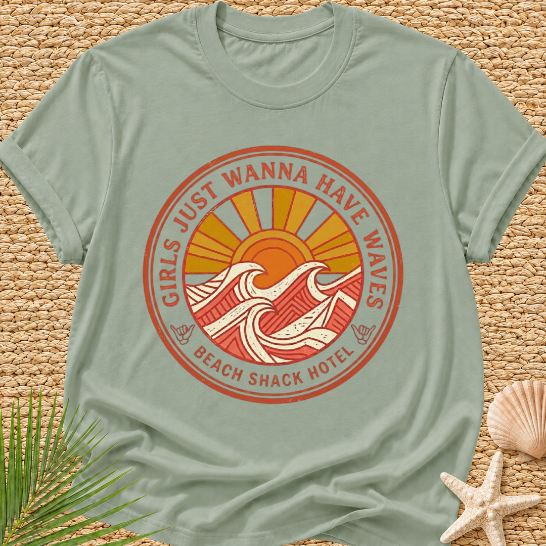 Beach Shack Hotel (girls just wanna have waves) T-Shirt