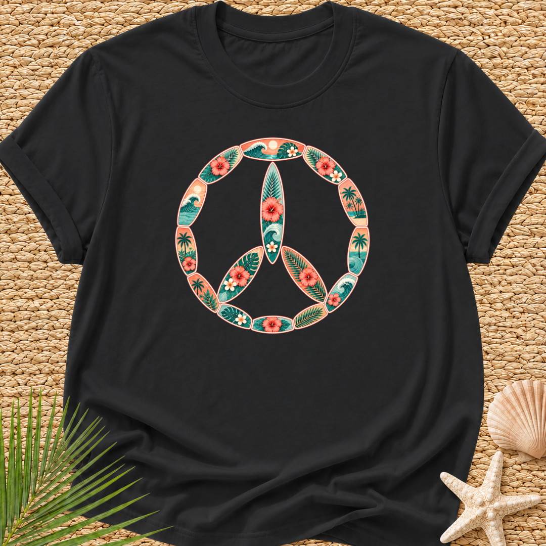 Peace In Surf Boards T-Shirt