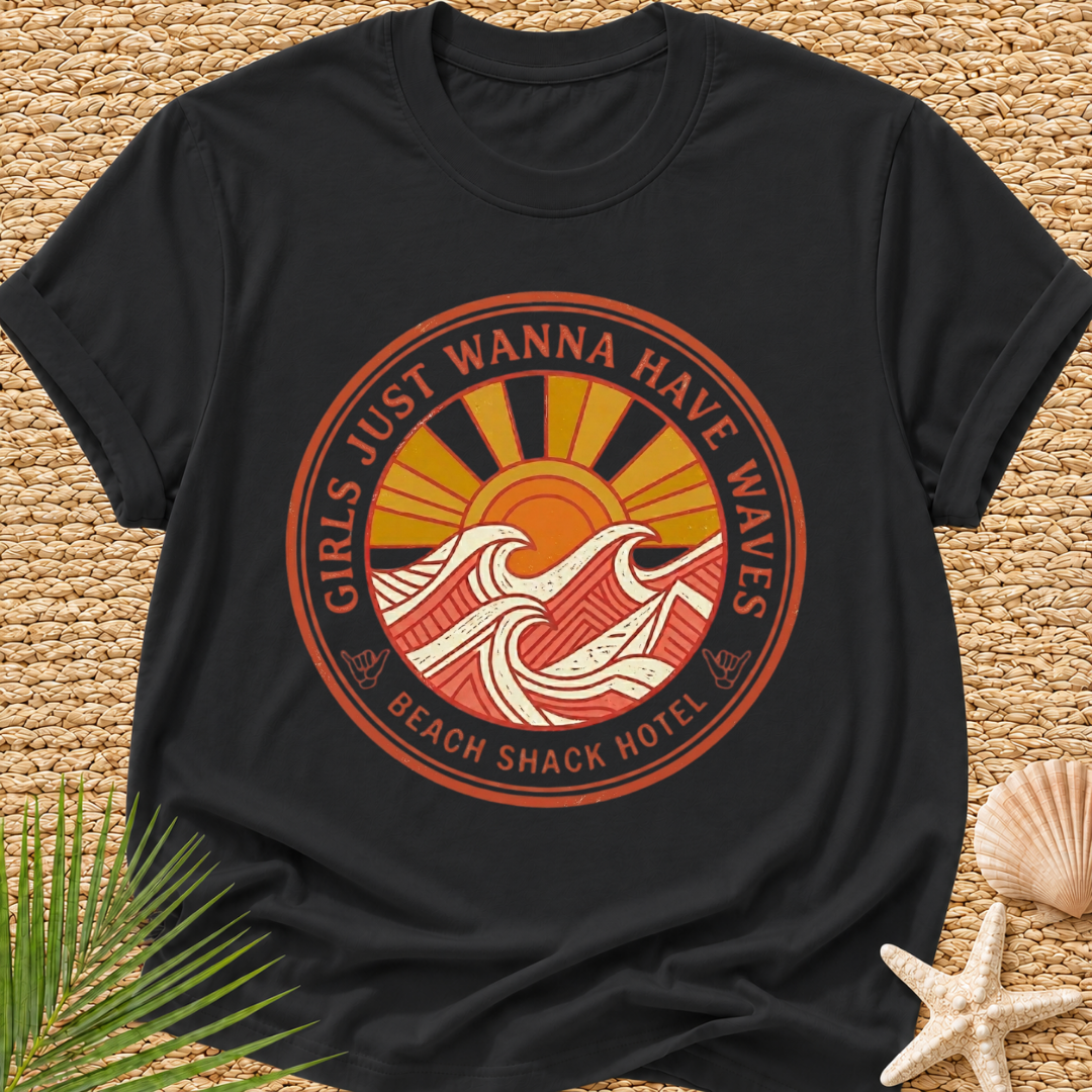 Beach Shack Hotel (girls just wanna have waves) T-Shirt