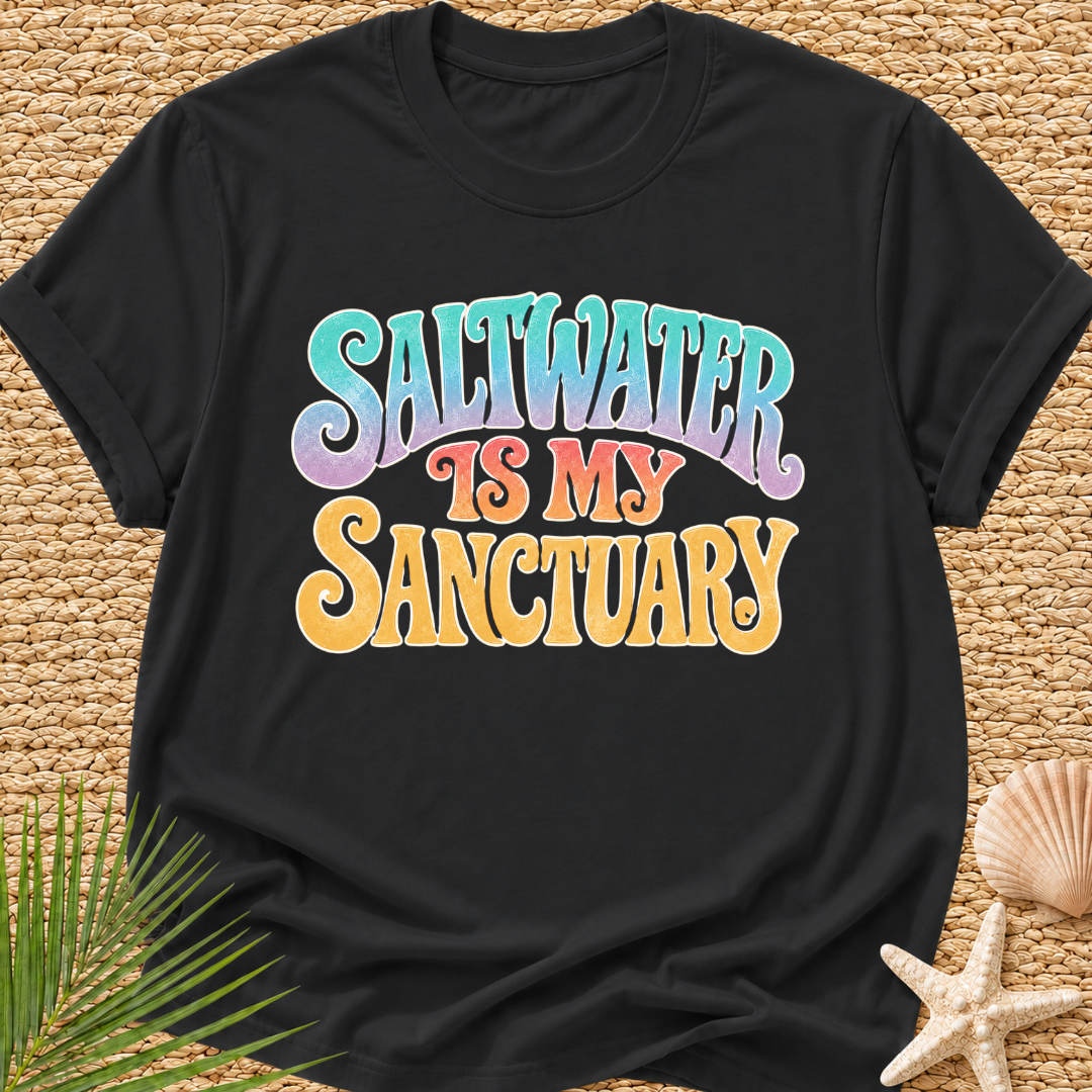 Saltwater Is My Sanctuary Surf T-Shirt