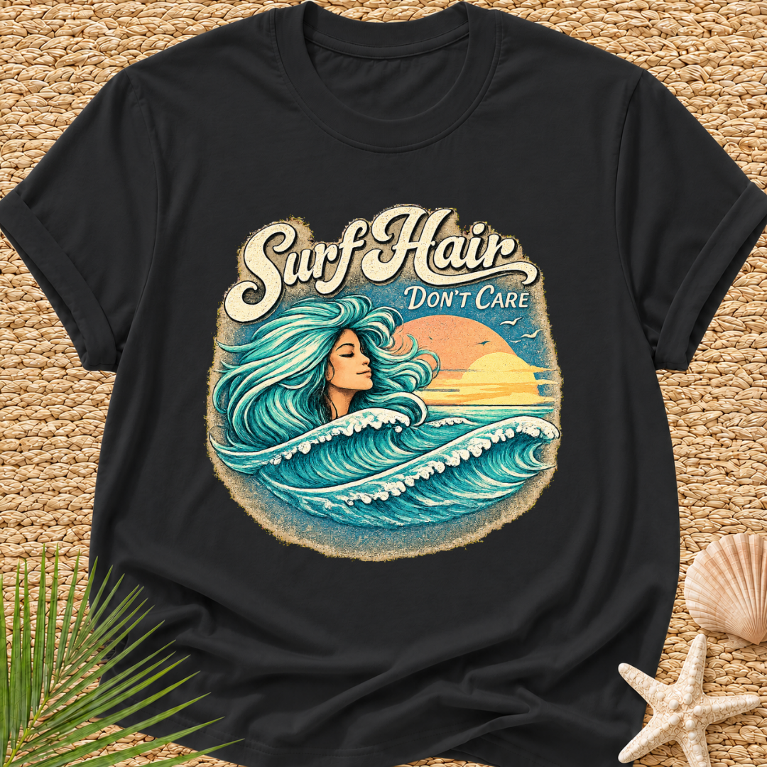 Surf Hair Don't Care Wave Hair T-Shirt