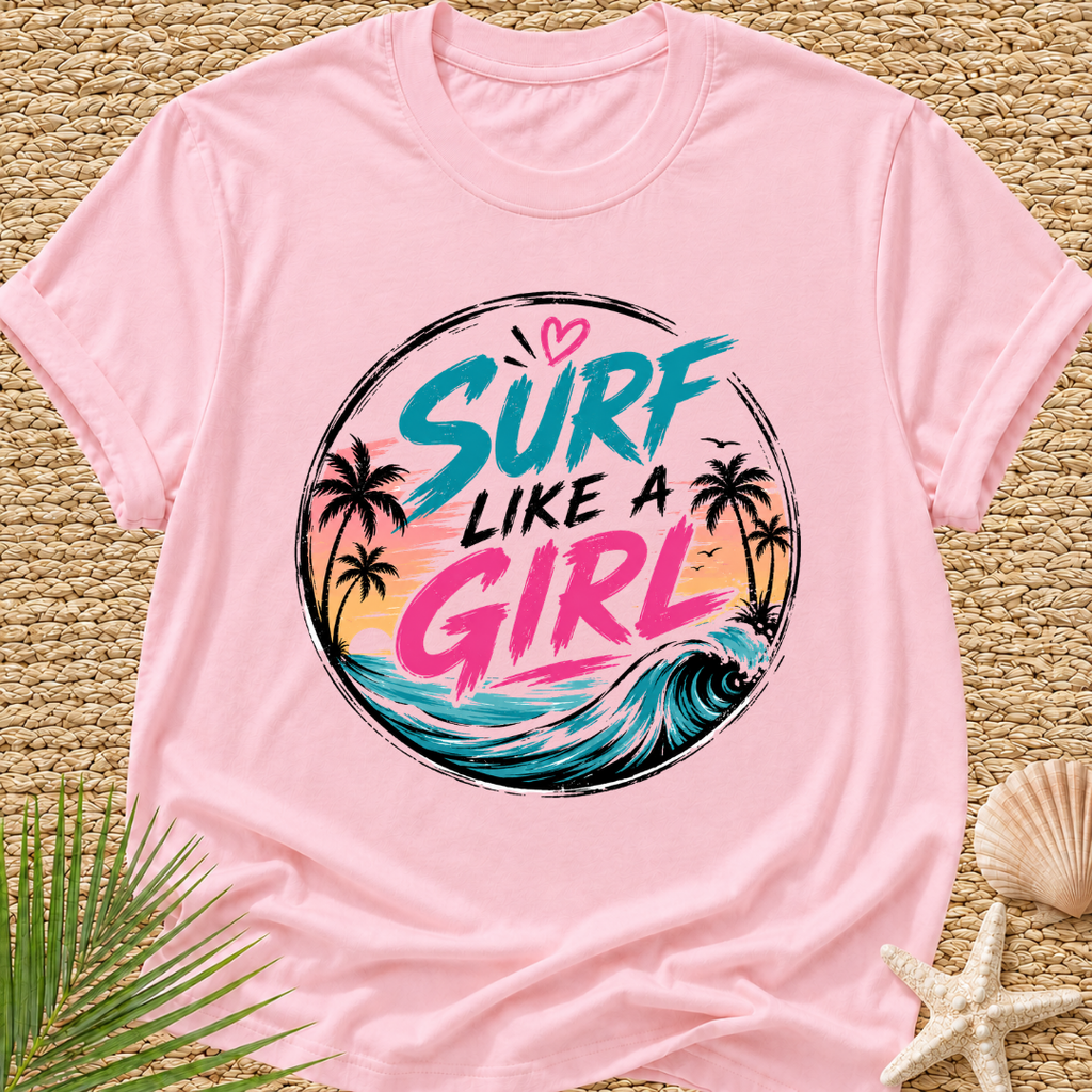 Surf Like a Girl Street Wear T-Shirt
