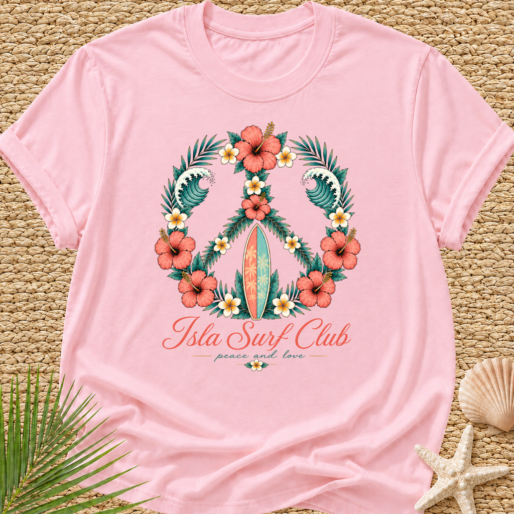 Isla Surf Club Peace And Love Surf T-Shirt