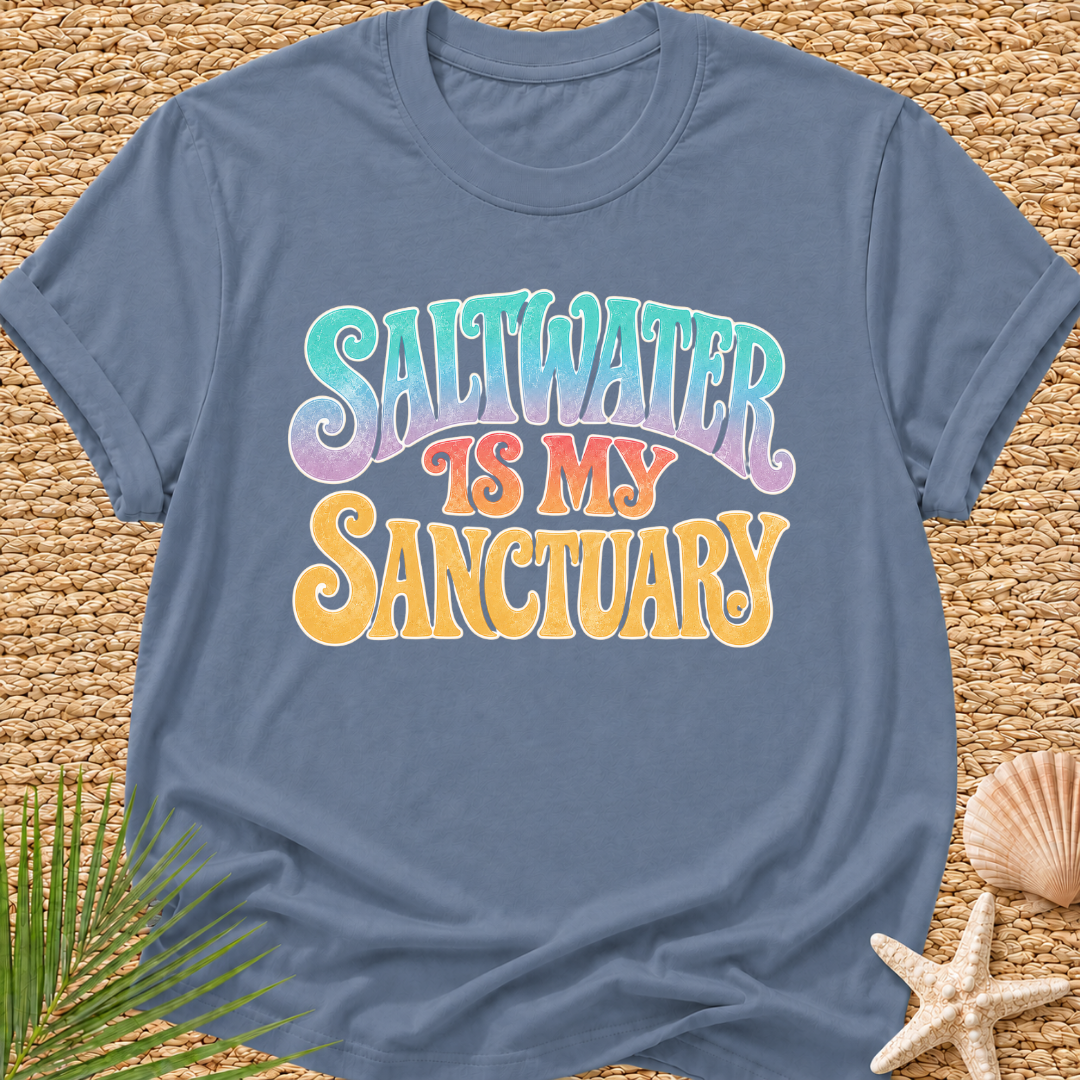 Saltwater Is My Sanctuary Surf T-Shirt
