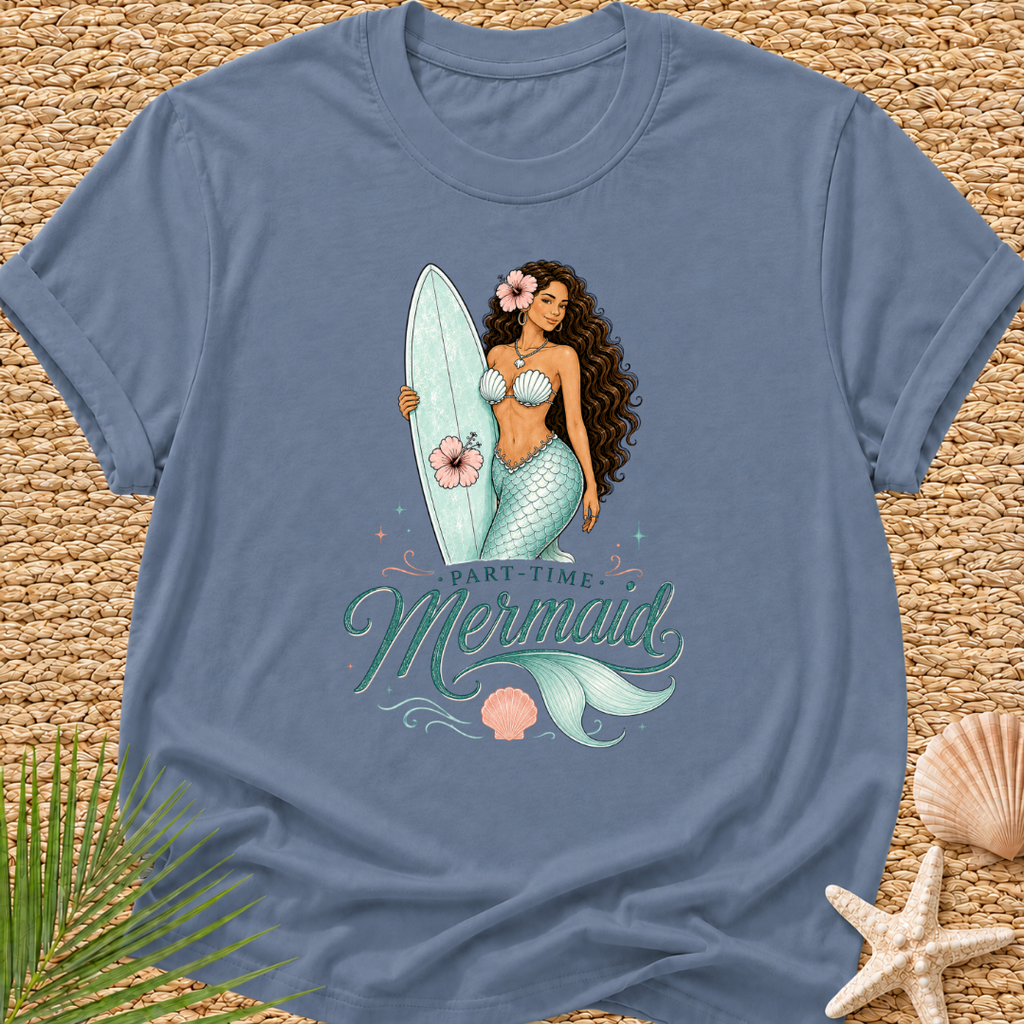 Part-Time Mermaid Surf T-Shirt